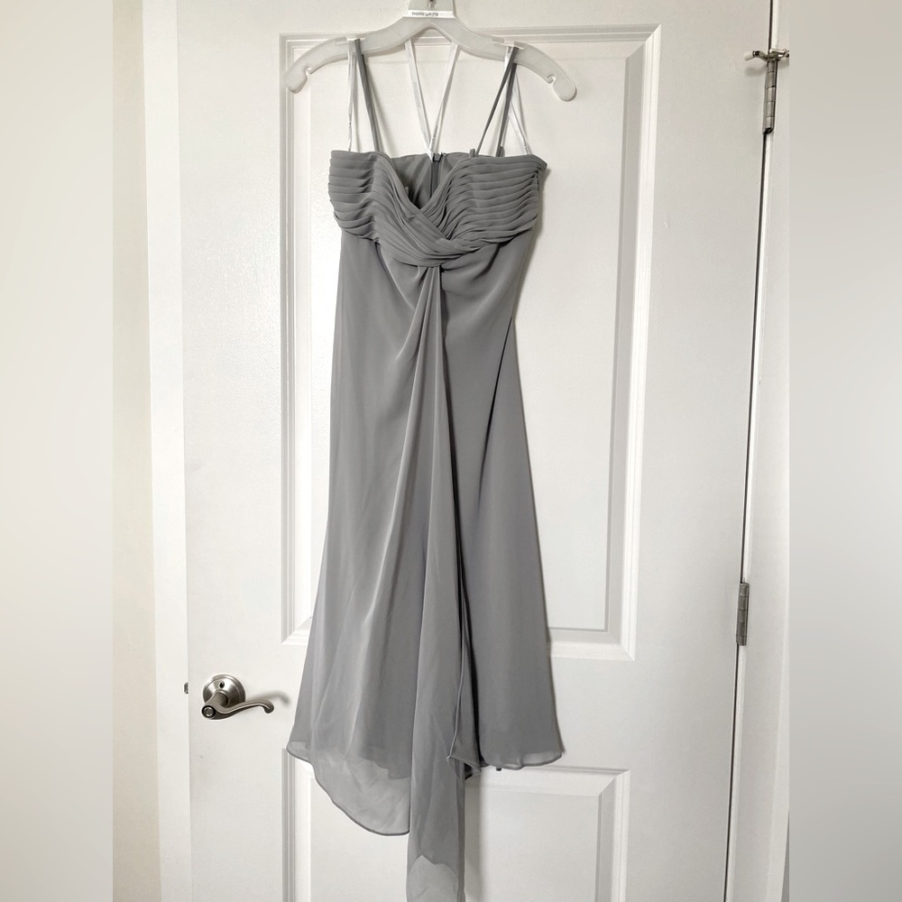 NWOT David’s Bridal Chiffon Strapless Dress Sz 2